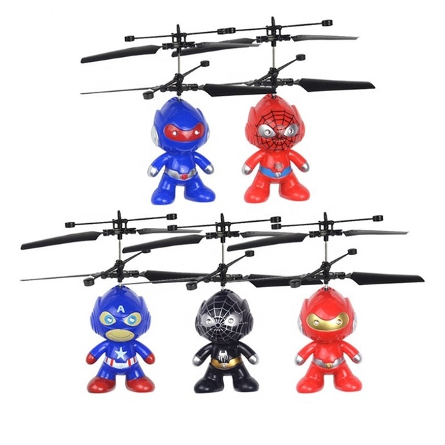 Flying Toy Mini RC Helicopter Rechargeable Infrared Induction Flying Drone Indoor Games Toys Remote Control Helicopter