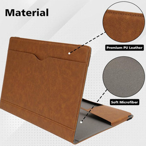 <span class=keywords><strong>เคส</strong></span>แล็ปท็อปหนัง PU สำหรับ <span class=keywords><strong>MacBook</strong></span> <span class=keywords><strong>Pro</strong></span> ขนาด 13 นิ้ว ป้อง<span class=keywords><strong>กัน</strong></span>การกระแทก พร้อมช่องใส่กระดาษและที่ใส่ปากกา - Product Image 3