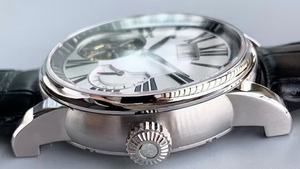 Montre chronographe mécanique en or 18 carats de qualité supérieure avec mouvement automatique, grand cadran, personnalisation du logo OEM - Product Image 3