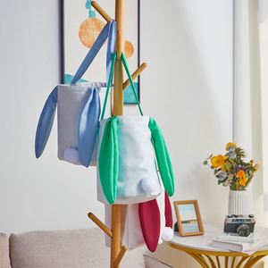 มีให้เลือก 10 สี กระเป๋าหูหิ้วลายหูกระต่ายอเนกประสงค์ กระเป๋าเก็บของใช้ในบ้าน กระเป๋าใส่ขนมวันอีสเตอร์สำหรับเด็ก - Product Image 3