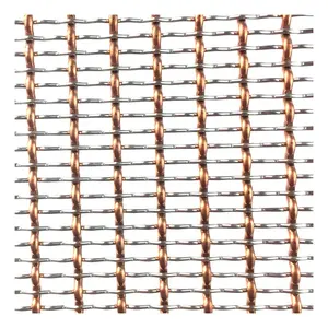 Декоративная проволочная сетка для дверей шкафов в стальной и медной сетке