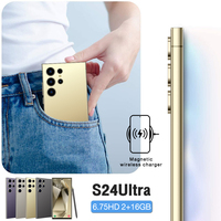 Teléfono Inteligente S24Ultra HD de Última Generación en Oferta, Pantalla Ancha, 2GB+16GB, 3G, Doble SIM, Android 8.1, OEM