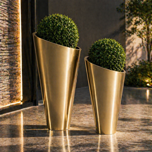 Jardinière métallique sur mesure OEM pour projets d'aménagement paysager, pot de fleurs extérieur pour mobilier de jardin et de rue - Product Image 3