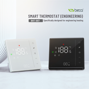 Becasmart BHT-007 Tuya <span class=keywords><strong>Wifi</strong></span> Intelligent Sous Le Plancher Électrique Programmable <span class=keywords><strong>Eau</strong></span> Sèche Thermostat pour Maison Hôtel Moderne Contrat Étage - Product Image 2