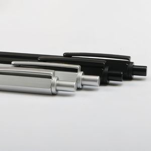 Fashion Delicate Hexagonal Ballpoint <b>Pen</b> Hexagonal Design Aluminum Pole Press Push Out <b>Pen</b> Custom Logo - Product Image 4