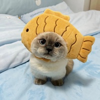 Chapeau en tricot amusant pour animaux de compagnie, pour chats et petits chiens, chapeau pour chat en forme d'animal mignon, accessoires pour chien, accessoires photo, cadeaux de Noël