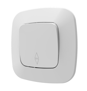 Tombol sakelar tekan listrik rumah bahan PC standar Eropa kontrol lampu sakelar Dinding 1 gang <span class=keywords><strong>2</strong></span> arah dengan lampu - Product Image 1