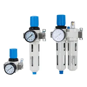 FRC Series 1/4 3/8 1/2 3/4 Inch MINI Type Air Filter Regulator Air Source Treatment Pneumatic FRL Unit Combination