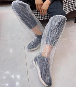 Capas de Bota de Chuva Descartáveis de Plástico Transparente/Azul PE, Duráveis, Espessas e Antiderrapantes para Proteção à Prova d'Água - Product Image 5