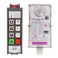 Télécommande sans fil industrielle étanche IP66 à 6 touches avec verrouillage de sécurité, à vitesse variable et fixe, pour grue de chantier