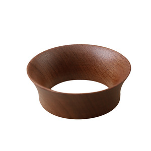 Cincin pengukuran magnetik kayu, corong Espresso dengan penangkap bubuk kopi untuk Portafilter Espresso & Aksesori teh - Product Image 5