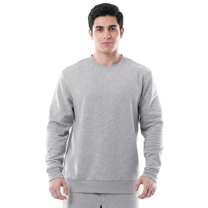 Latest Arrivals Men's Sweatshirts Autumn Winter Warm Crew Neck Fleece Pullovers <b>Jumper</b> Comfortable Fit Embroidered <b>Plain</b> Dyed - Product Image 1
