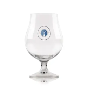 Bicchiere per Bevande Baloon 40cl in Vetro con Emblema Circolare e Design con Torre e Stelle - Product Image 1