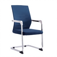 Chaise de bureau ergonomique en maille, chaise de Table de conférence, chaise de bureau sans roue
