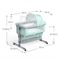 Babybedje naast bed, co-sleeper, babyproducten