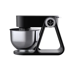 Planetary Multi-function Kitchen Electric Mixer Includes Whisk, Dough Hook, Mixing Paddle, and Splash Guard For Baking