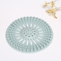 Filtre à cheveux flexible en silicone pour drain de douche, anti-bouchon à écoulement rapide pour salle de bain, baignoire et lavabo