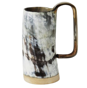 Vasos hechos a mano indios, tazas de cuerno de búfalo, tazas surtidas para beber vikingo hechas a medida, taza de cuerno de búfalo ligera - Product Image 1