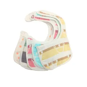 All-over Printing Cotton Baby Bib Protect Baby Clothes