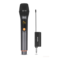 Offre Spéciale professionnel léger Portable 3.5mm UHF Microphone sans fil antibruit en métal portable pour les performances en direct