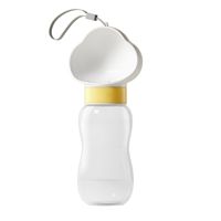 Bouteille d'eau réutilisable écologique pour chien, personnalisable, multicolore, avec gamelle nuage et cordon pour voyage en voiture