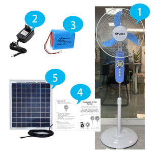 Bán buôn sạc pin hoạt động Quạt đứng yên tĩnh Chiều cao có thể điều chỉnh Fan - Product Image 5