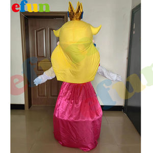 Efun MOQ 1 pieza personalizado <span class=keywords><strong>princesa</strong></span> niña mascota <span class=keywords><strong>disfraz</strong></span> juego personaje peluche <span class=keywords><strong>Mario</strong></span> Bros <span class=keywords><strong>princesa</strong></span> dibujos animados Cosplay <span class=keywords><strong>disfraz</strong></span> para niños - Product Image 2