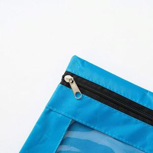 Estuche para lápices de tela Oxford de tres orificios, carpeta de hojas sueltas, almacenamiento duradero de gran capacidad para suministros escolares y de oficina - Product Image 3