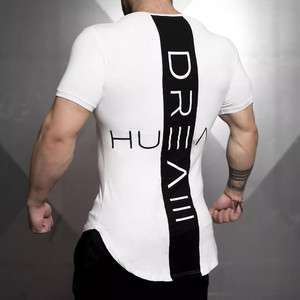 เสื้อฟิตเนสชายชายผ้าโค้ง - Product Image 4