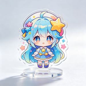 Support en acrylique personnalisé avec logo, thème anime, kawaii, jeu, dessin animé, découpe <span class=keywords><strong>laser</strong></span>, impression couleur intégrale, usine chinoise, commande en gros - Product Image 2