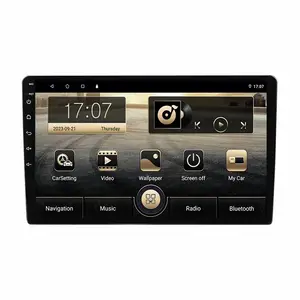 9 inç 2 + 32gb araba Android oyuncu Dvd 2 Din araba radyo multimedya ses video akıllı Stereo araba Gps Navigator