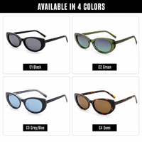 Lunettes de soleil unisexes rétro œil de chat en acétate, polarisées, vintage, TAC polarisées UV400, style classique, modèle tendance en promotion