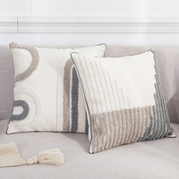 Luxe macramé Boho tissé tufté taie d'oreiller Simple Moredn maison décorative Boho décor jeter taie d'oreiller