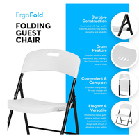 Chaise pliante empilable commerciale en plastique de haute qualité pour les événements de fête de mariage