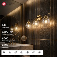 Nouveauté, lampe murale à 3 lumières pour la décoration de la maison, design sans fil, lampe murale LED pour chevet, lampe murale à fixer au mur