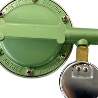 Régulateur de gaz avec manomètre pour bouteille GPL, corps en laiton