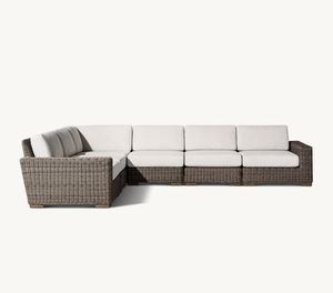 BIARRITZ Usine Offre Spéciale Extérieur Jardin Gotel Balcon Rotin Modulaire L-sectionnel Canapé Villa Cour Terrasse Combinaison Canapé - Product Image 1