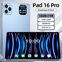Tablette Android professionnelle Top Vente Pad 16 Pro pour l'éducation, écran capacitif 10,1 pouces, Wi-Fi, Type C, 1 To de stockage