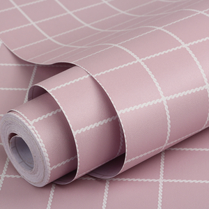 สติกเกอร์ติดผนังลายตารางสีขาวเรียบง่าย กันน้ำ วัสดุ PVC สีดำ สำหรับตกแต่งโรงแรม บ้าน ห้องนั่งเล่น - Product Image 2