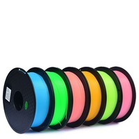 Filament d'imprimante 3D PETG Luminescent dans le noir Sans filaments sans déformation Faible odeur Sûr Écologique 1,75 mm 1 kg