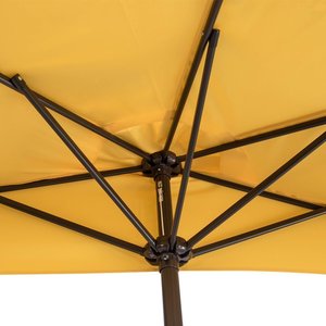 Parapluies de jardin <span class=keywords><strong>Parasol</strong></span> 2.7m(9ft) Jardin <span class=keywords><strong>Balcon</strong></span> <span class=keywords><strong>Demi</strong></span> Parapluie Semi-Circulaire avec Manivelle, pare-soleil Semi-Circulaire - Product Image 4