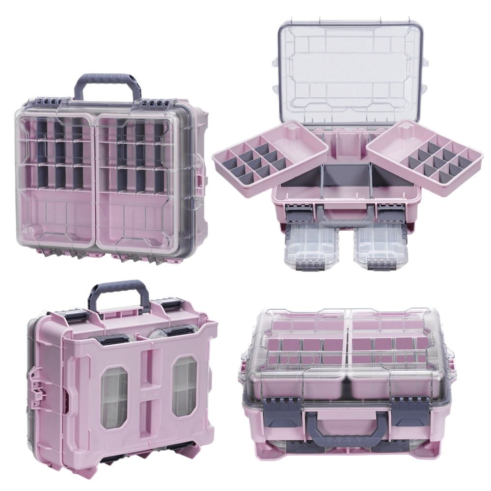 Pink-5-New Multifunctional Fishing Box