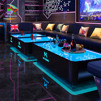 Table LED pour bar, boîte de nuit, fête, 16 couleurs changeantes, table à cocktails illuminée, ambiance festive, mobilier LED