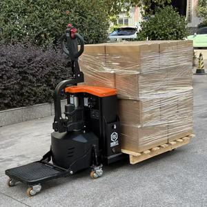 Fußpedal-Voll-Elektro-Hubwagen Stehend Angepasstes Frachtausrüstung für Innen- und Außenbereich Lagerhaus-Warentransporter - Product Image 2