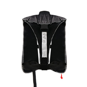 Fabrication OEM <span class=keywords><strong>de</strong></span> gilets <span class=keywords><strong>de</strong></span> <span class=keywords><strong>sauvetage</strong></span> gonflables auto-gonflants noirs pour adultes, pour la sécurité aquatique et le <span class=keywords><strong>sauvetage</strong></span> - Product Image 3