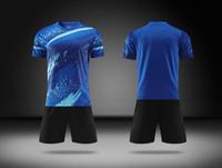 Maillot de football d'été à manches courtes et double poche pour l'entraînement - Tenue d'équipe