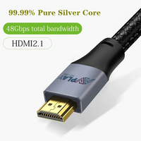 AVplay HD-300 99,99% Argent Hi-end HiFi Haut de gamme Audiophile CAT8 RJ45 vers RJ45 I2S IIS Câble numérique Lecteur Connecter DAC DDC Lecteur CD