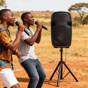 ระบบลำโพง PA ระดับมืออาชีพ 250W วูฟเฟอร์ 15 นิ้ว LF รองรับไฟฟ้า 220-240V AC พร้อมแอมพลิฟายเออร์ในตัว ลำโพงพลาสติกสำหรับใช้งานกลางแจ้ง - Product Image 6