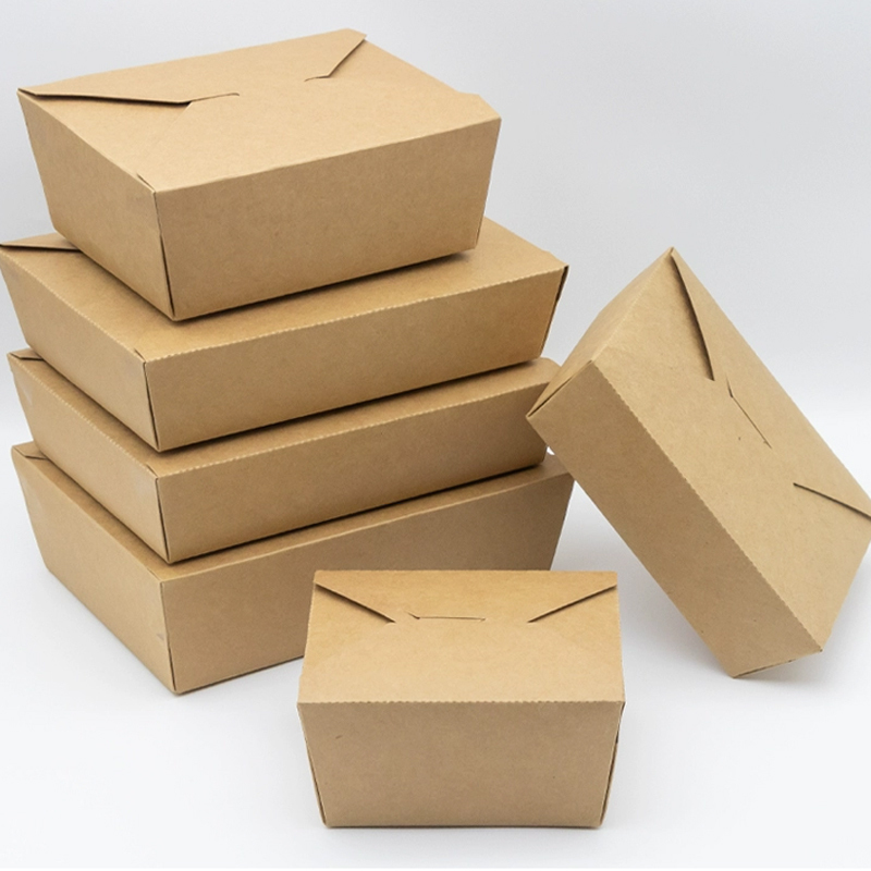 Microwave Safe Disposable Kraft Paper Containers