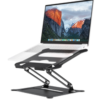Cheap Aluminium Alloy & Silicone Ergonomic Vertical Foldable Notebook Laptop Stand for Used Refurbished for Dell Laptops